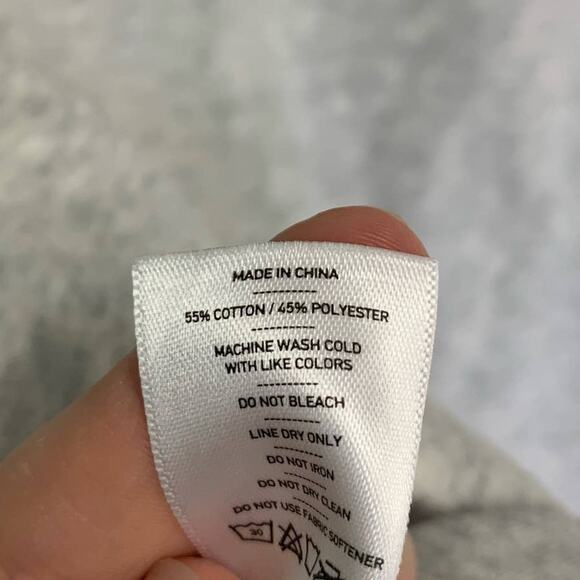 Rhone x Peloton Gray Full Zip Cotton Blend Hoodie Sweatshirt Size Large - Picture 8 of 8